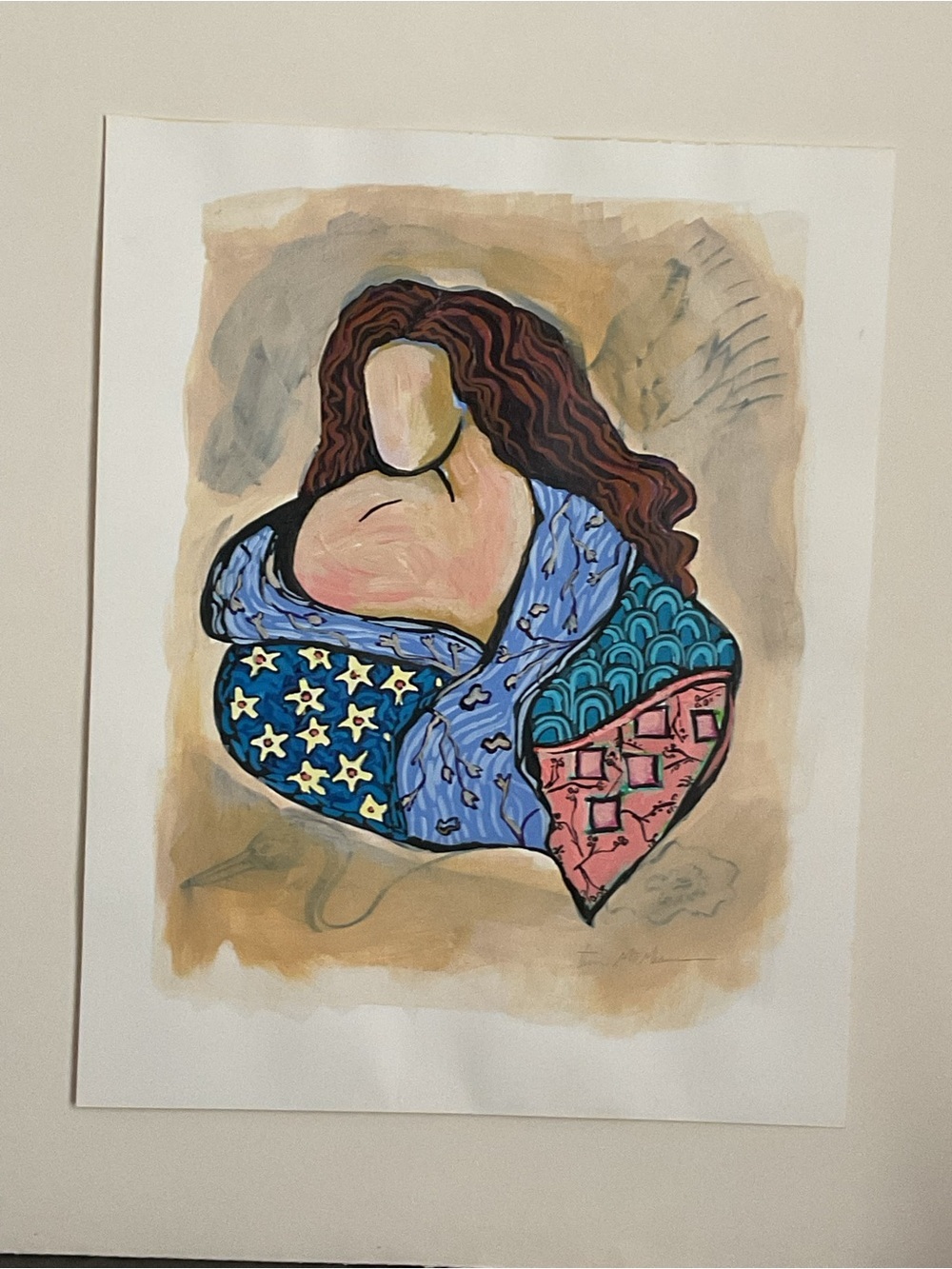 Tim McMeans Original Mix Media painting